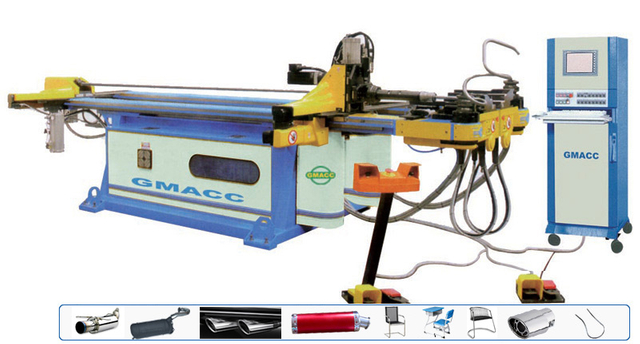 Máquina automática de dobra de tubos de aço carbono CNC com booster